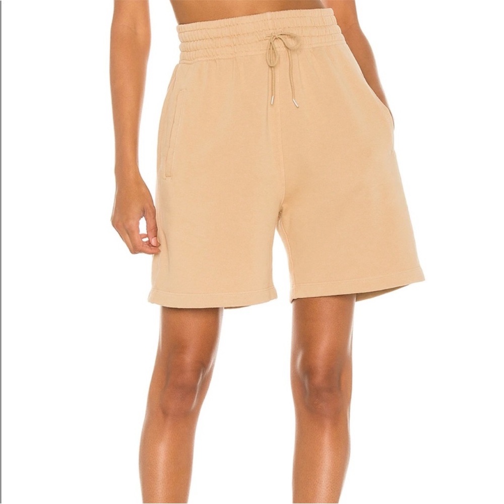 Agolde Boxing Exaggerated Waistband Fleece Short Noodle Large